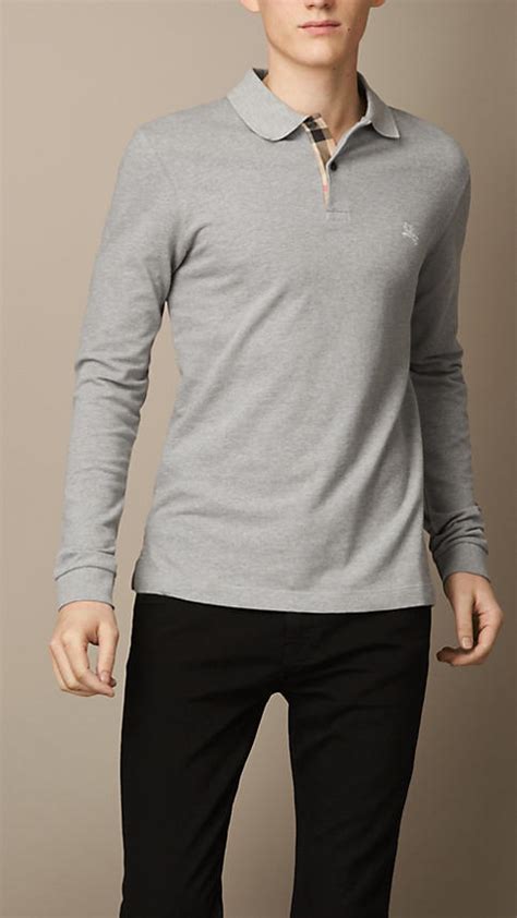 burberry long sleeve polo womens|burberry long sleeve polo men's.